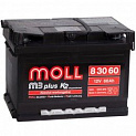 Аккумулятор для Volvo S40 Moll M3 Plus 12V-60Ah R 60Ач 550А
